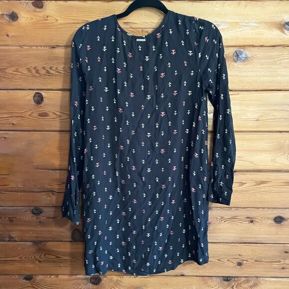 Billabong long sleeve woman triangle pattern dress flowy Size Small - Picture 3 of 7